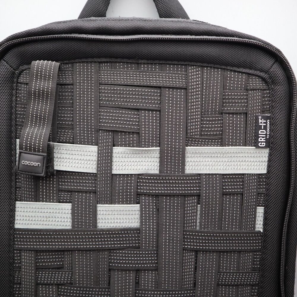 Cocoon Slim Backpack with Built-in Grid-IT! Accessory Organizer Black 15" - Picture 6 of 11